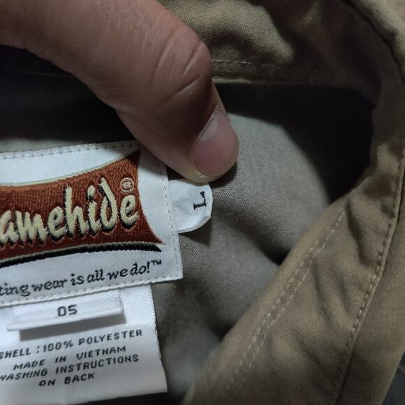 Gamehide Legendary Shooting Shirt Mens L Brown Camo Hunting Button Up - Picture 6 of 10